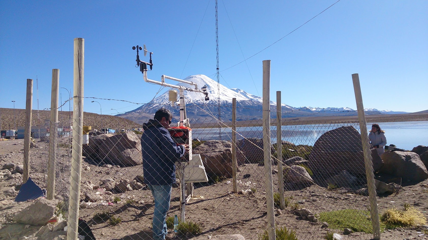 EMA lago chungará - volcán