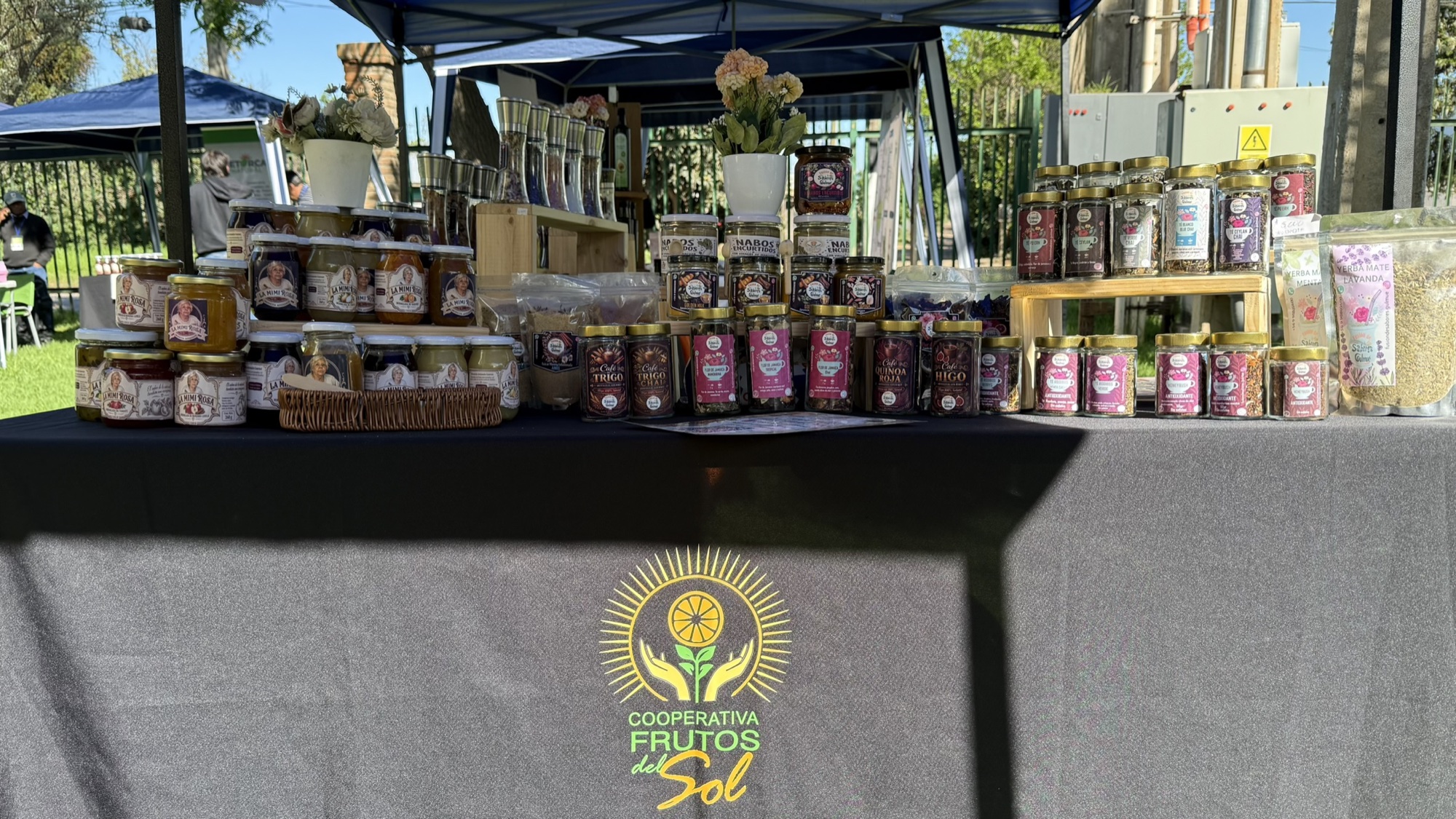 Stand de Cooperativa Frutos del Sol en el encuentro